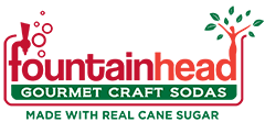 Fountainhead Gourmet Craft Sodas made with Rea Cane Sugar